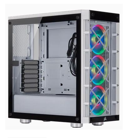 CASE CORSAIR ICUE 465X RGB MID TOWER SMART WHITE CASE CC-9011189-WW